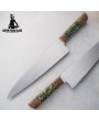 Kitchen Knife Hybrid Stabilized Wood - Custom Forged Blades