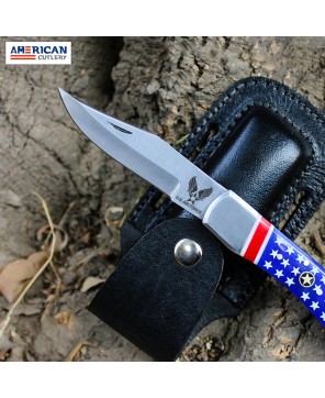 American Flag Handle Folding Knife – Stainless Steel, Premium Quality