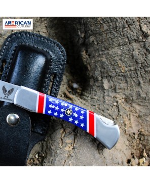 American Flag Handle Folding Knife – Stainless Steel, Premium Quality