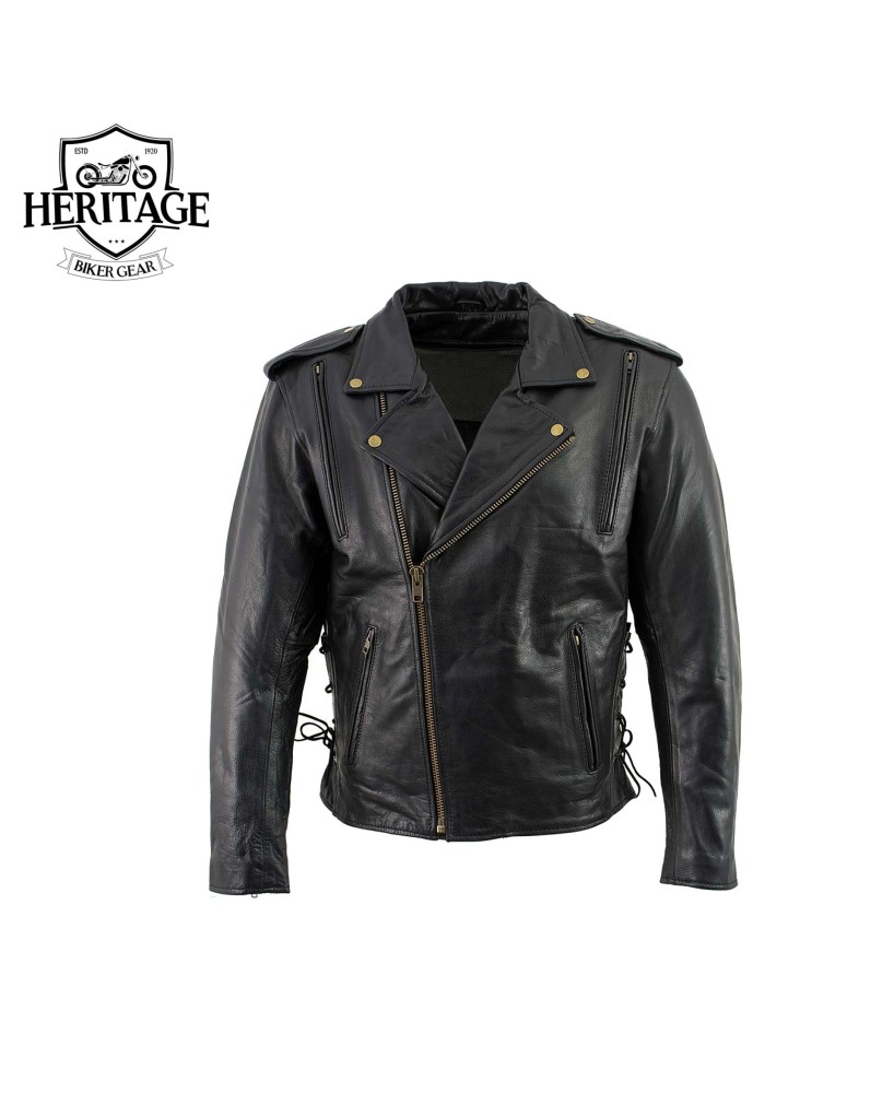 Men's 'Cool Rider' Vented Leather Jacket