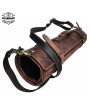 Buffalo Leather Knife Blocks Storage Bag - Durable & Stylish Kitchen