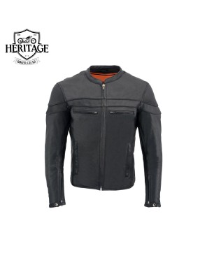 Men's Cool-Tec Leather Scooter Jacket