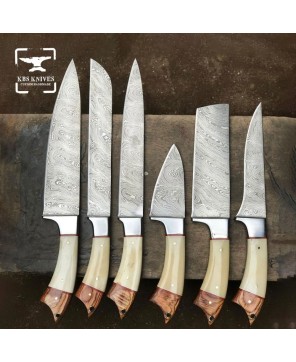 Damascus Chef Knife Set