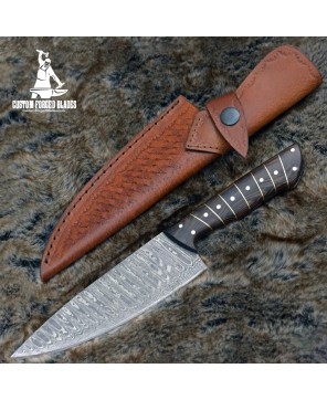 Professional Damascus Steel Kitchen Chef Knife By Custom Forged Blades