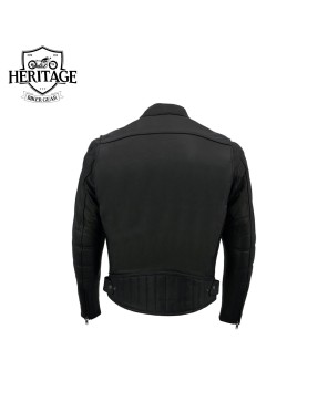 Black Leather Vented Jacket