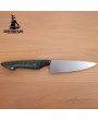 Handmade Vegetable Kitchen Knife - Green Maple Burl Handle