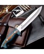 Handmade D2 Tool Steel Bushcraft Knife | 5 3/4" Drop Point Blade