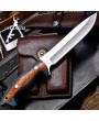 Handmade D2 Tool Steel Bushcraft Knife | 5 3/4" Drop Point Blade