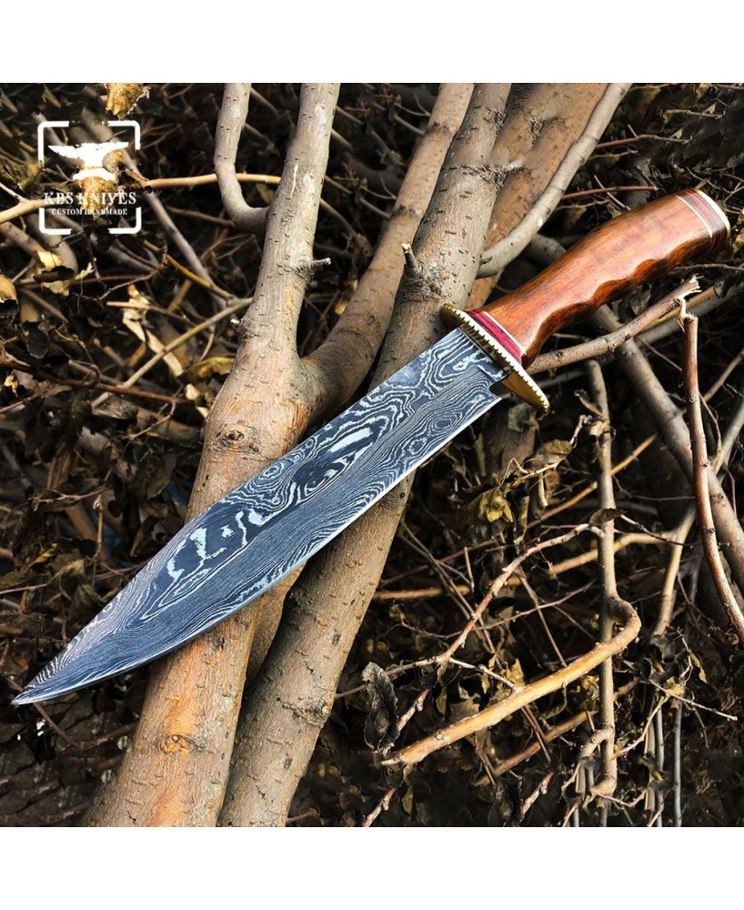 Damascus Steel Hunting Knife