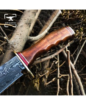 Damascus Steel Hunting Knife