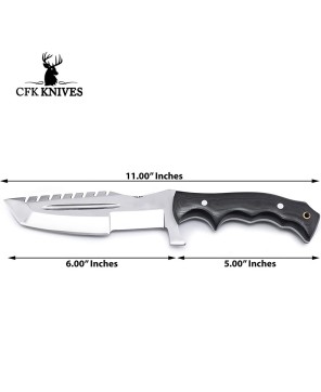 CFK Handmade Tracker Knife D2 steel Hunting Knife G10 Handle Fixed Blade Knife