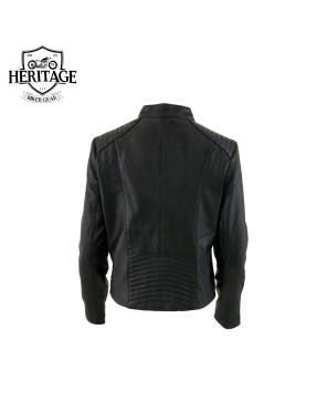 Heritage Women's ‘Keeper’ Black Leather Jacket