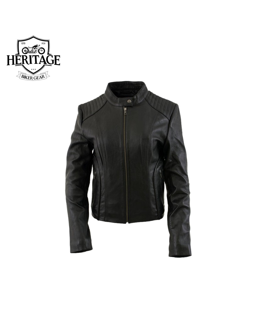 Heritage Women's ‘Keeper’ Black Leather Jacket