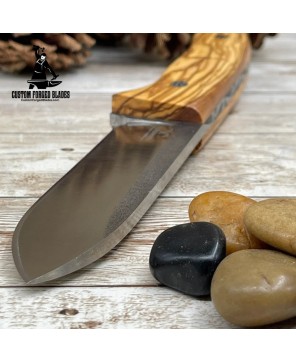 Premium Bushcraft Knife | Olive Handle