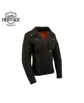 Heritage Women's Vented Leather Jacket