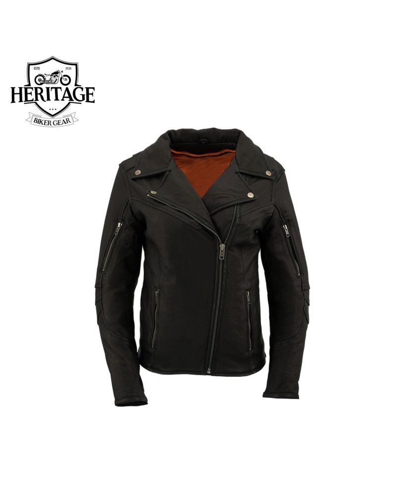 Heritage Women's Vented Leather Jacket