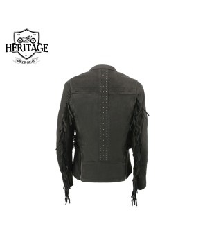 Heritage Women's Fringed Leather Jacket