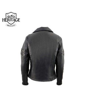 Heritage Women's Belt-less Leather Jacket