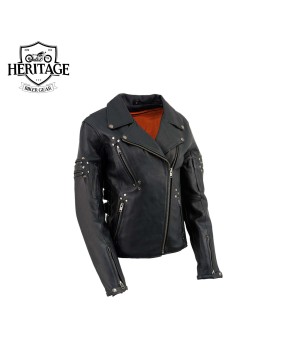 Heritage Women's Belt-less Leather Jacket