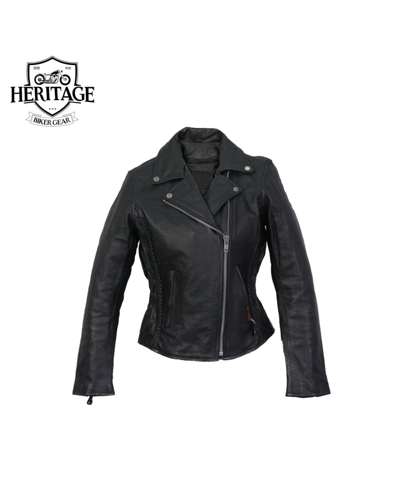 Heritage Women's Motorcycle Leather Jacke