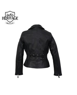 Heritage Women's Motorcycle Leather Jacke