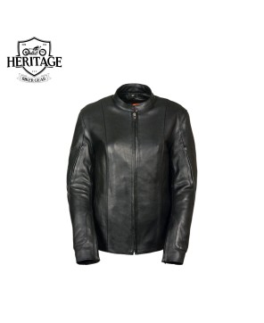 Ladies Racer Black Motorcycle Jacket