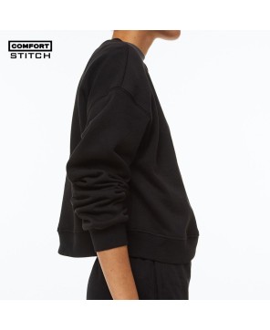 Black Comfort Stitch Sweatshirt - Cozy Style Essential