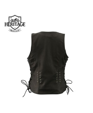 Premium Leather Vest- Stylish & Functional Design