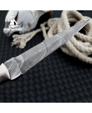 Handmade Damascus Double Edge Dagger