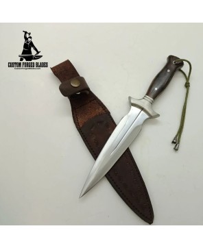 Custom Dagger Knife & Leather Sheath