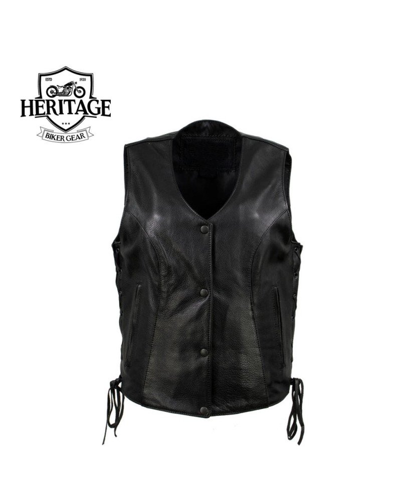 Premium Leather Vest - Classic & Functional Design