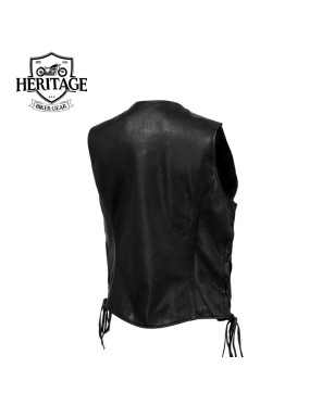 Premium Leather Vest - Classic & Functional Design