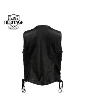 Premium Leather Vest - Classic & Functional Design