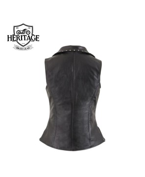 Premium Cowhide Leather Vest - Classic Style & Functionality