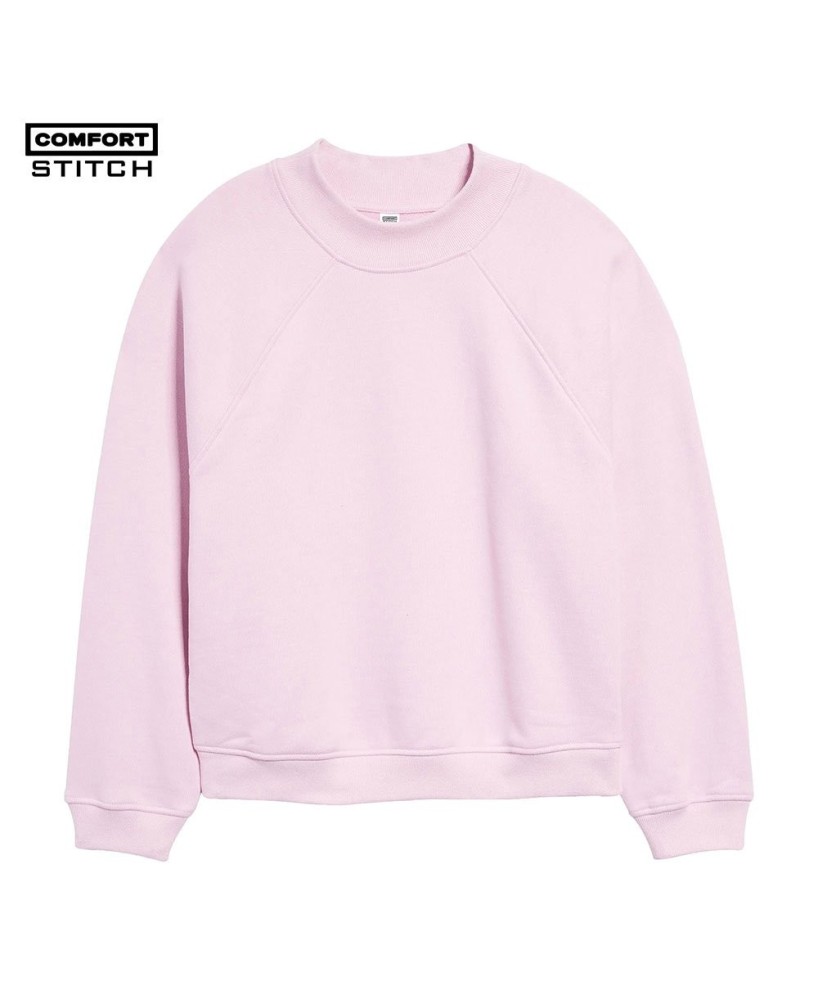 Heavyweight Offline Cotton Blend Sweatshirt - Sugarplum Pink