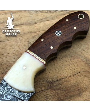 Handmade Damascus Bushcraft Knife