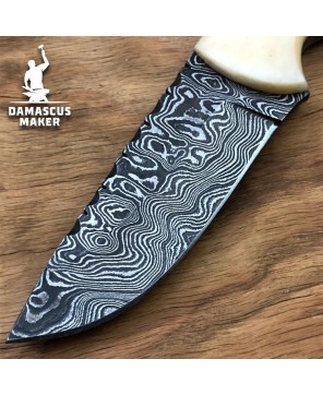 Handmade Damascus Bushcraft Knife