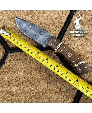 Handmade Damascus Steel Bushcraft Knife