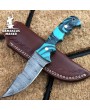 ResinCraft Damascus Knife | Handcrafted Culinary Blade