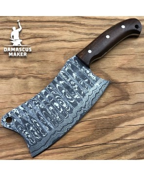 Handmade Damascus Steel Chef Cleaver