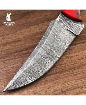 EpoxyEdge Damascus Knife | Handcrafted Culinary Blade