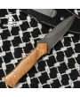 Damascus Dagger Knife With Wood Handle By Custom Forged Blades