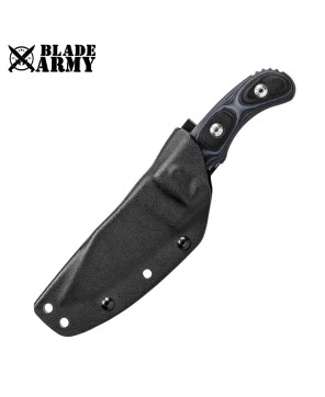 Tactical Knife Rugged Blue and Black G10 Handle