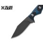 Tactical Knife Rugged Blue and Black G10 Handle