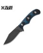 Tactical Knife Rugged Blue and Black G10 Handle