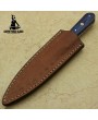 Custom Hand Forged Damascus Steel Dagger Knife+sheath By Custom Forged Blades