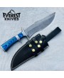 Handmade Damascus Bowie Knife