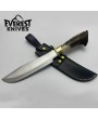 Custom D2 Steel Hunter Bowie Knife