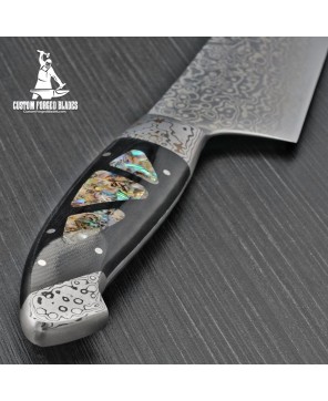 Abalone Damascus Chef Knife