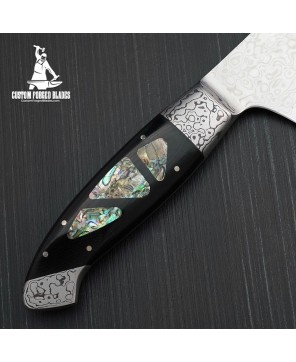 Abalone Damascus Chef Knife